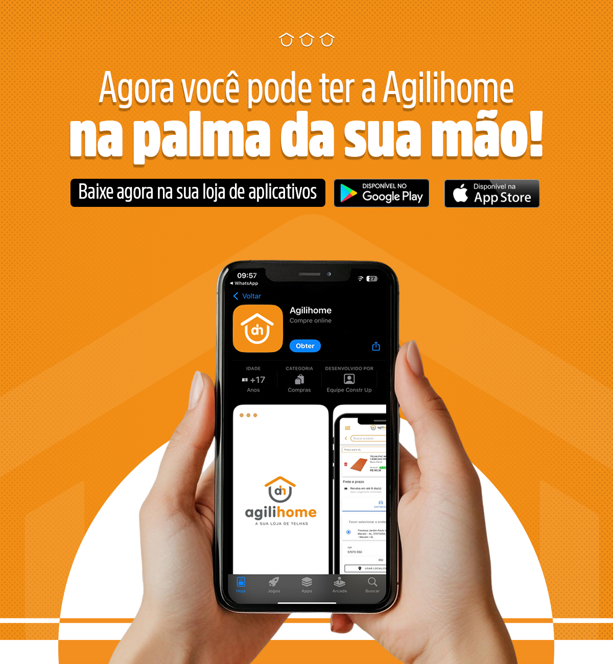 Agora você pode ter a Agilihome na palma da sua mão