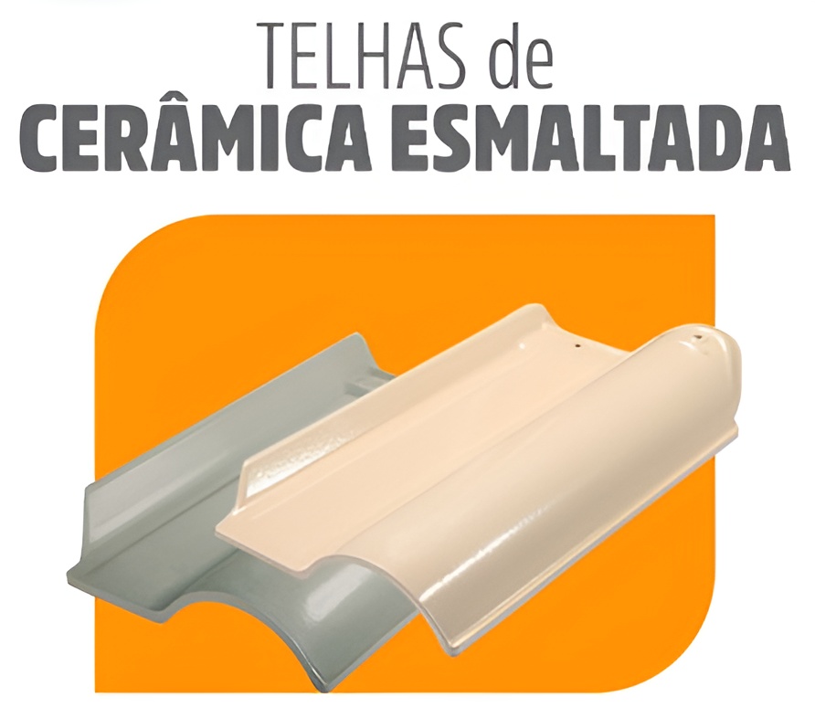 Telhas de cerâmica esmaltada