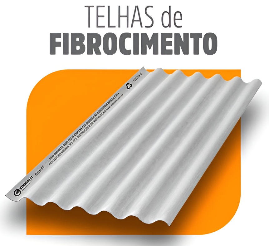 Telhas de fibrocimento onduladas