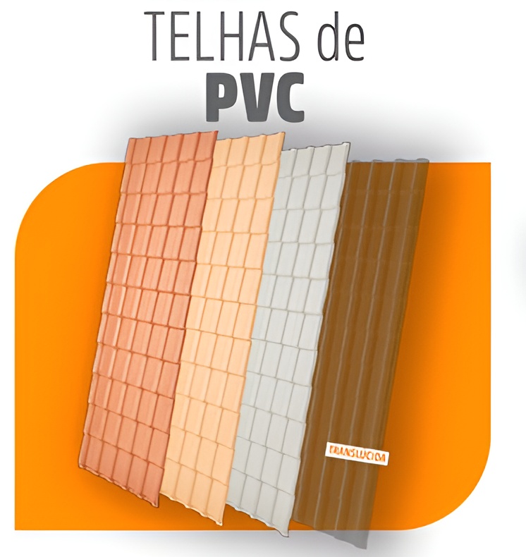 Telhas de PVC coloridas